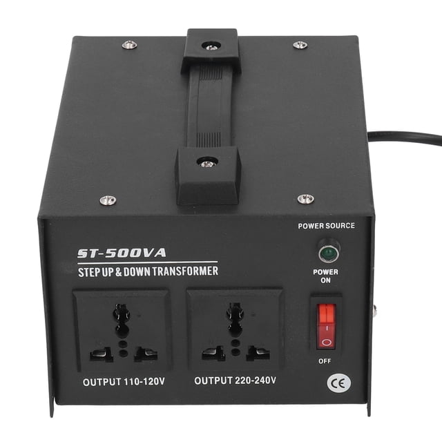 Transformador Reductor Elevador de 500 W Convertidor de Voltaje de Alta Resistencia Entrada 110 V-120 V/220 V-240 V