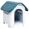 thumbnail image 2 of Caseta para perros VidaXL, polipropileno azul, exterior, 60 x 75 x 66 cm, 2 of 9