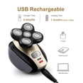 thumbnail image 4 of POINTERTECK le Rasoir Électrique pour Cheveux de Tête - Rasoir Sans Fil Rechargeable Ultime pour Hommes, Humide/sec, Tête de Mort et Tête Chauve, Rasoir Étanche avec Lames Rotatives, Tondeuses, Tondeuse à Nez, Brosse, Masseur, 4 of 7