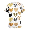 thumbnail image 4 of LSLJS Blouse à Manches Courtes Col en V pour Femmes Imprimé Saint-Valentin avec Poches, Blouses Médicales pour Femmes, 4 of 4