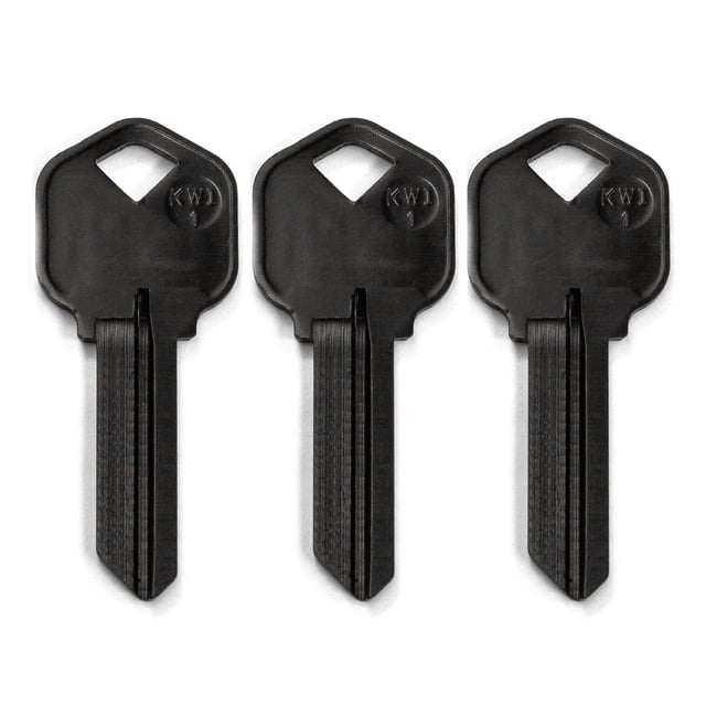 KeySmart AirKey KW1 Blanks de Llave de Aluminio 3 Piezas Negro