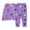 Purple, variant on Tiijoy Toddler Girls Halloween Pajamas Snug Fit Long Sleeve Top Pants Sleepwear, Sizes 2-3T