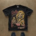 thumbnail image 2 of Retro Dolly Portrait T-Shirt, Vintage Country Music Graphic Tee, 2 of 4