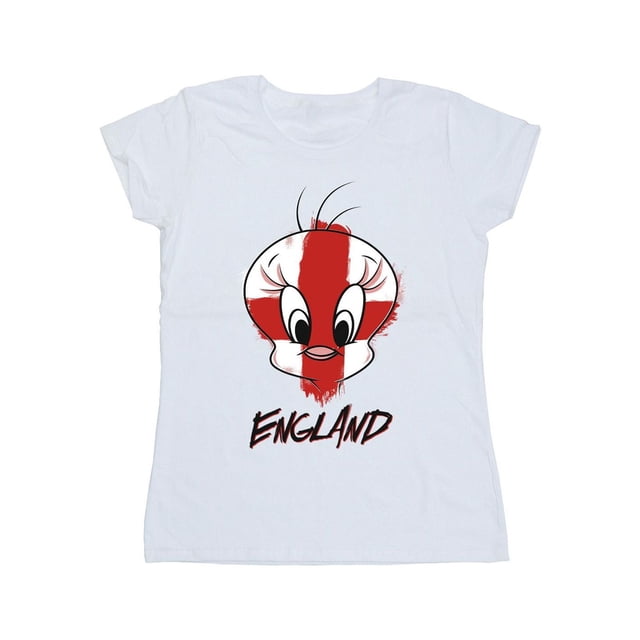 Looney Tunes T-Shirt en Coton pour Femmes Tweety Angleterre