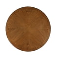 Pemberly Row Contemporary 48" Round Wood Dining Table in Brown ...
