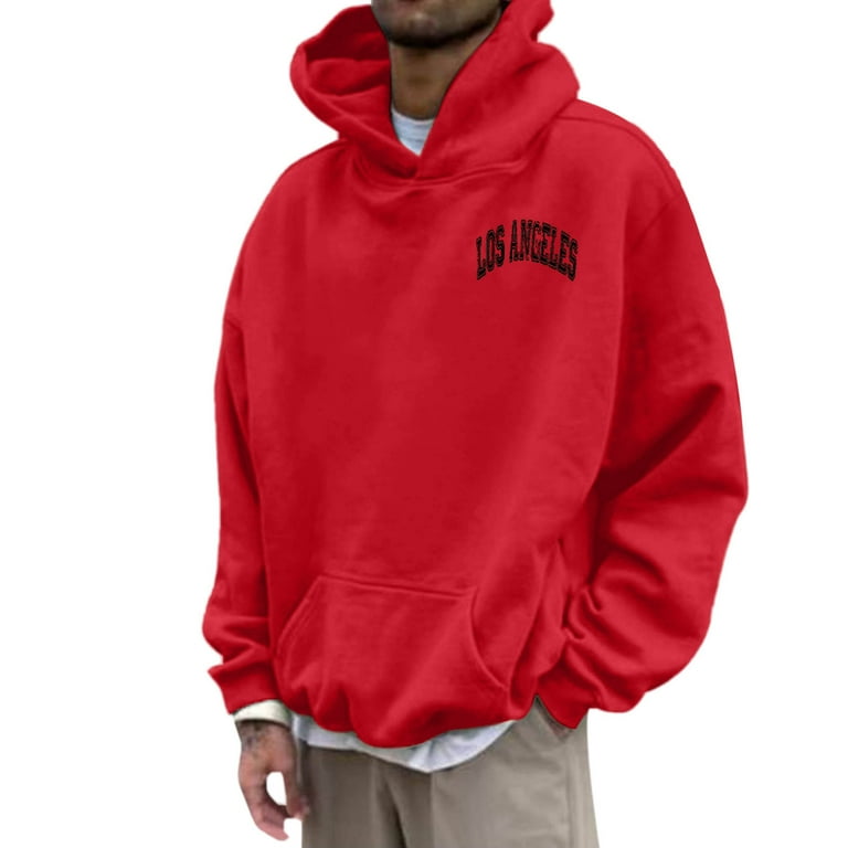 Gildan Men's Heavy Blend Hooded Sweatshirt - Red ss18500 4XL