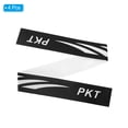 thumbnail image 3 of Unique Bargains 9.8'x0.7' Badminton Racket Head PU Protector Sticker Racquet Guard Tape, Black 4 Pack, 3 of 6