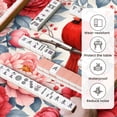 thumbnail image 5 of Mahjong Mat 31.5" x 31.5" Red Cardinal Bird Perched Among Pink Red Peonies Blue Leaves Non-Slip Noise Reduction Mahjong Tiles Table Cover for Dominoes Poker Card Board and Tile Games, 5 of 6
