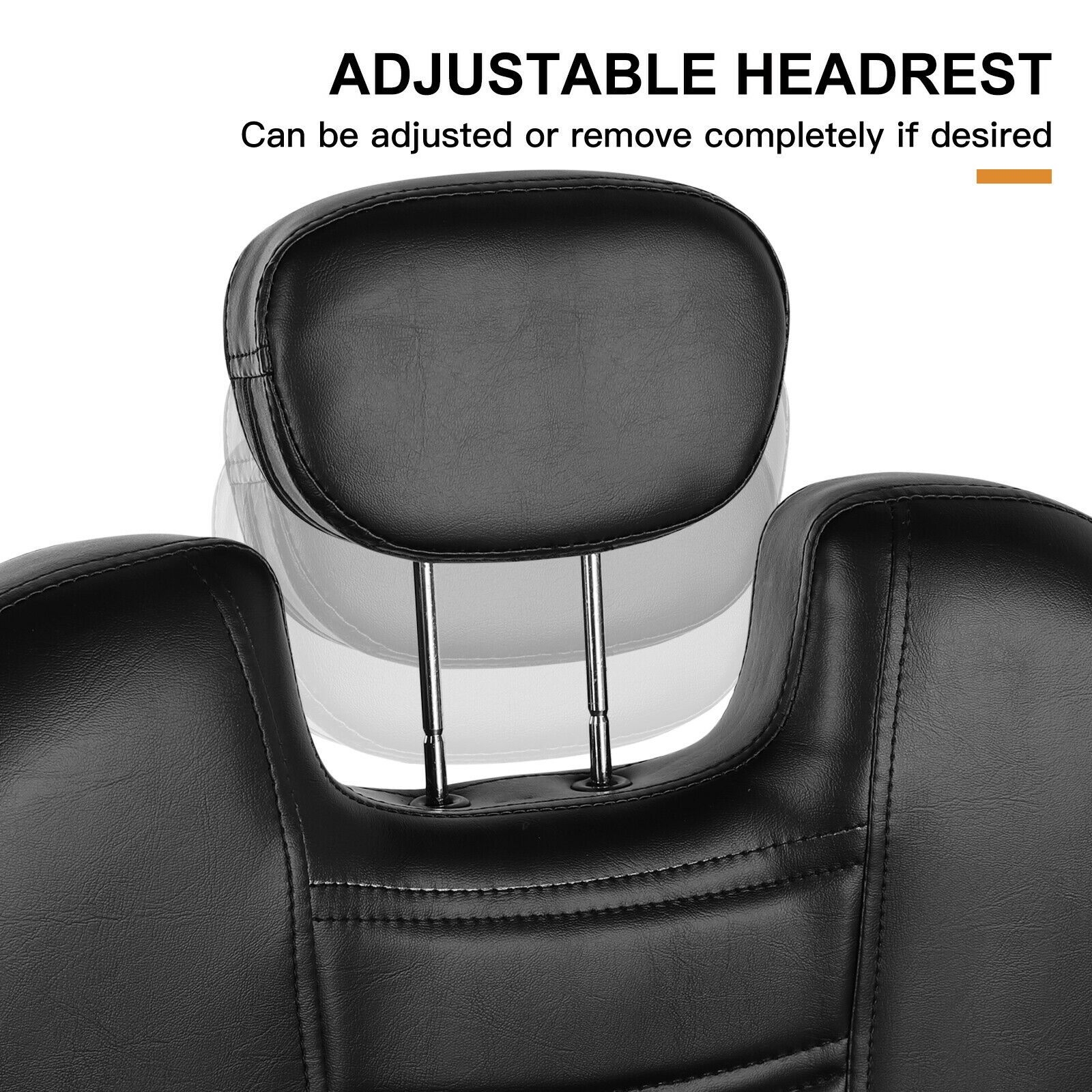 Artist Hand Hydraulic Heavy Duty Recliner Barber Chair Salon Spa Shampoo (Black)