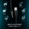 thumbnail image 3 of “Lamog“ Stereo Gaming Headset for Xbox One,PS4,PS5,PC,Laptop,Mic Headphones,Gaming Headphones with Mic for Computer Headset Mic with Noise Cancelling Headphones with Microphone Headset Lamog 40017, 3 of 7