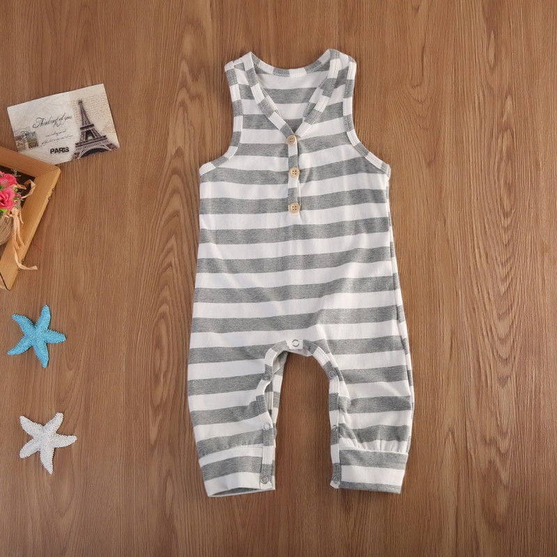 Newborn Infant Baby Boy Girl Cotton Romper Jumpsuit Bodysuit Clothes Outfit 0-2Y