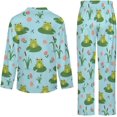 thumbnail image 6 of Top-kevin Women Long Sleeve Pajama Set Comfy Pjs Sets Cute Cookie Pattern 2 Piece Lounge Set, 6 of 12