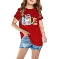 thumbnail image 1 of Chandails pour Enfants T-Shirt Graphique à Manches Courtes Col Rond Crop Top pour Filles et Garçons de 3 à 14 Ans T-Shirt Tee, 1 of 3
