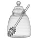 thumbnail image 1 of 1 Juego de Recipientes para Almacenar Miel en Forma de Panal de Vidrio de Borosilicato Alto con Cucharón y Tapa, Ideal para Fiestas en Casa L, 1 of 5