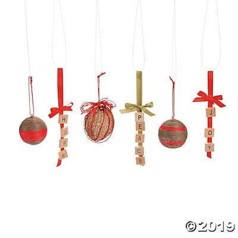 Do It Yourself Clear Glass Round Ornament - Craft Kits - 12 Pieces