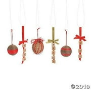 Do It Yourself Clear Glass Round Ornament - Craft Kits - 12 Pieces