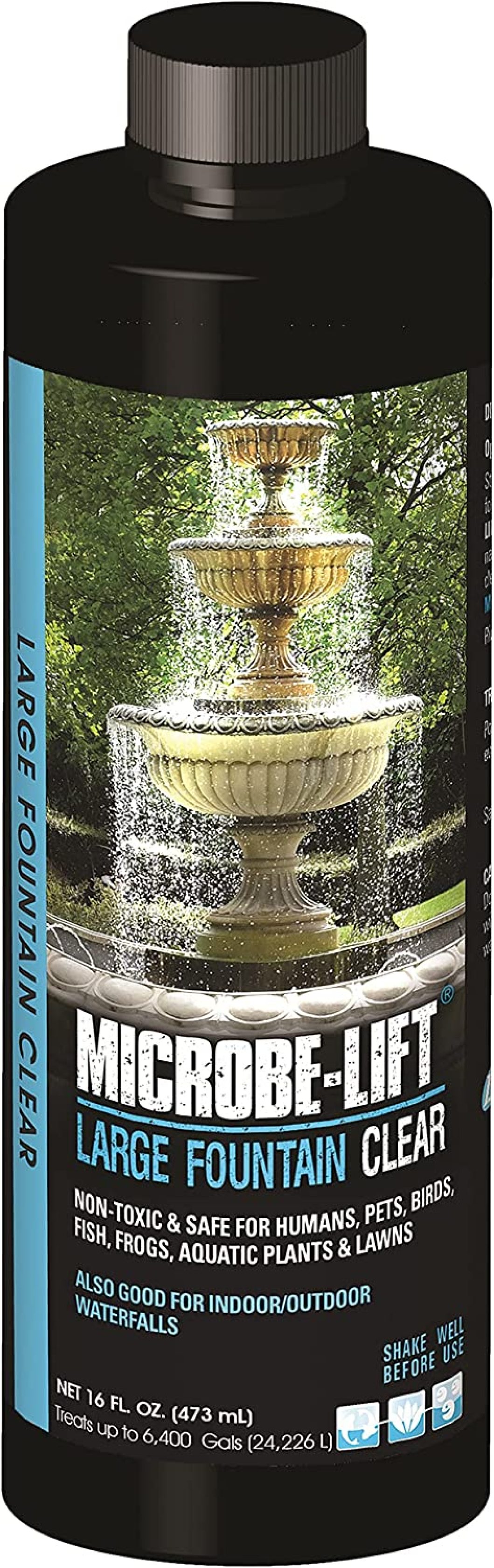 MICROBELIFT Large Fountain Clear TwoinOne Water Cleaner and Surface