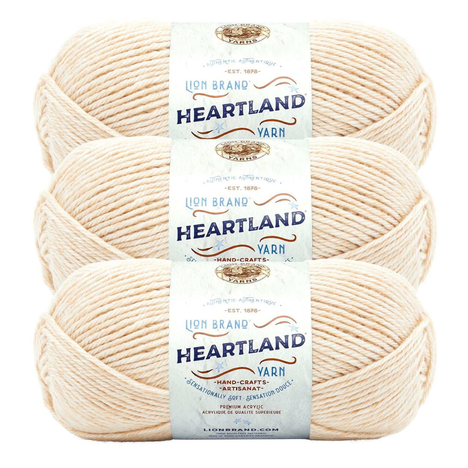 Lion Brand Yarn Heartland Yarn 3Pack