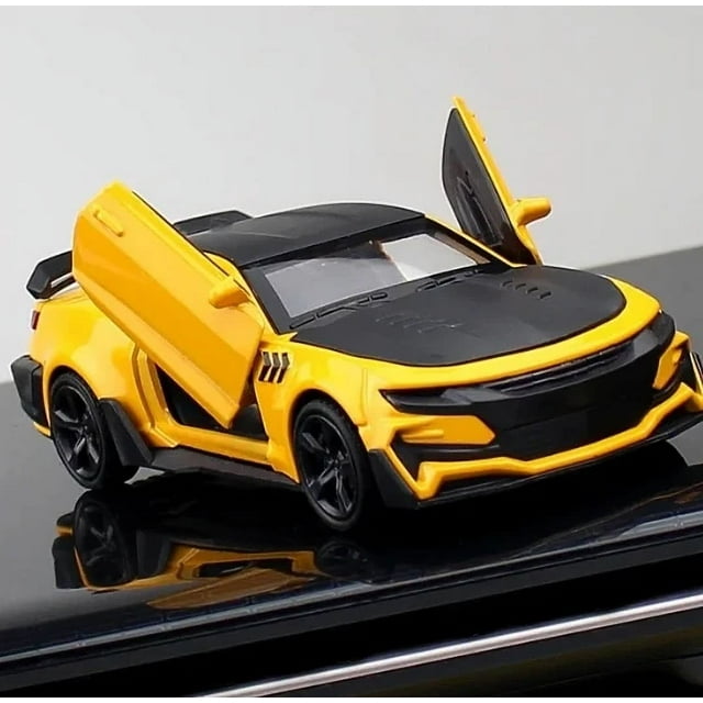 1:36 Chevrolet Camaro High Simulation Alloy Model Car Metal Sedan Die Casting Collection Toy Car Boy Toy Children Gift yellow boxed