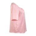 thumbnail image 4 of Blusa George para Dama, Escote Redondo, con Gota en Centro Delantero, Manga Corta Rosa Talla CH, 4 of 4