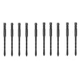 thumbnail image 4 of 10 brocas negras con punta de lanza en ángulo cruzado y mango hexagonal para hormigón, cerámica, azulejos, ladrillos, vidrio, plástico y madera, 4 of 12