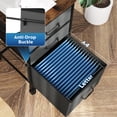 thumbnail image 5 of GALAXHERO 3 Drawer File Cabinet, Rolling Printer Stand Filing Cabinets for Home Office, Fabric Vertical File Cabinet Fits A4 or Letter Size, Rustic Brown, 5 of 10