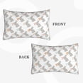 thumbnail image 2 of Pofeuu Gray Rabbit Print Polyester Microfiber Plush Pillowcases, Super Soft and Cozy Pillow Case Covers with Envelop Closure（Pillow core not included）-20"x30", 2 of 6