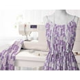 thumbnail image 6 of Soimoi Poly Taffeta Purple Fabric By the Yard - 56 Inch Wide - Texture Elegance Fabric - Nature-Inspired and Whimsical Patterns for Apparel and Home Decor Printed Fabric, 6 of 6