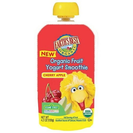 UPC 023923330412 product image for Earth's Best Organic Cherry Apple Fruit Yogurt Smoothie 4.2 Ounce Pouches | upcitemdb.com