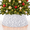 SILVER, variant on LOMYOLO Sequin Christmas Tree Skirt 24in Round Christmas Tree Collar Tree Stand Cover, Sparkly Xmas Tree Skirt for Holiday Indoor Decorations Rings Glitter Base Skirt for Christmas Party Decor-SILVER
