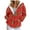 Red, variant on zaveiop Women's Novelty Print Zip up Hoodies Long Sleeve Hooded Sweatshirt Jacket with Pocket (Red, XXL)