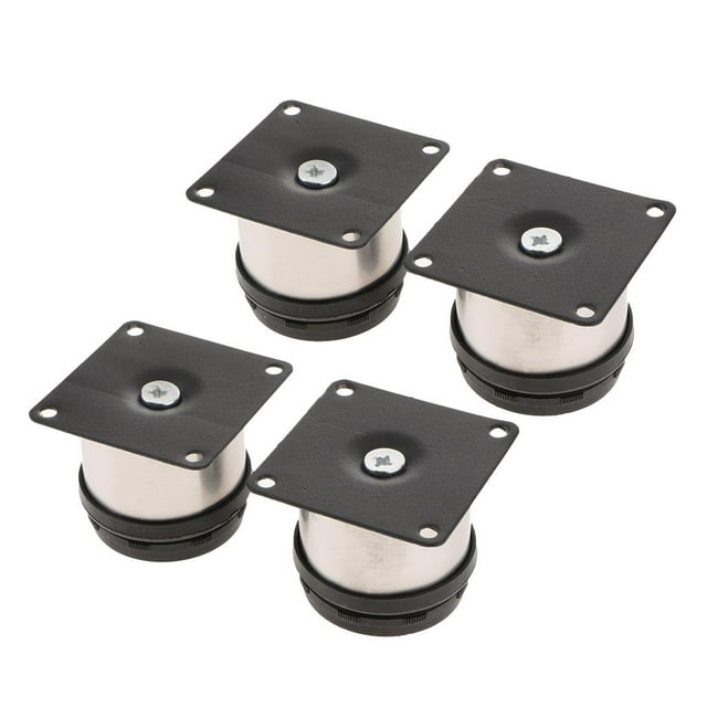 Pies De Cocina Yotijar Pata 2 Pulg. De Diámetro Para Gabinete Sofá Paquete De 4 Unidades