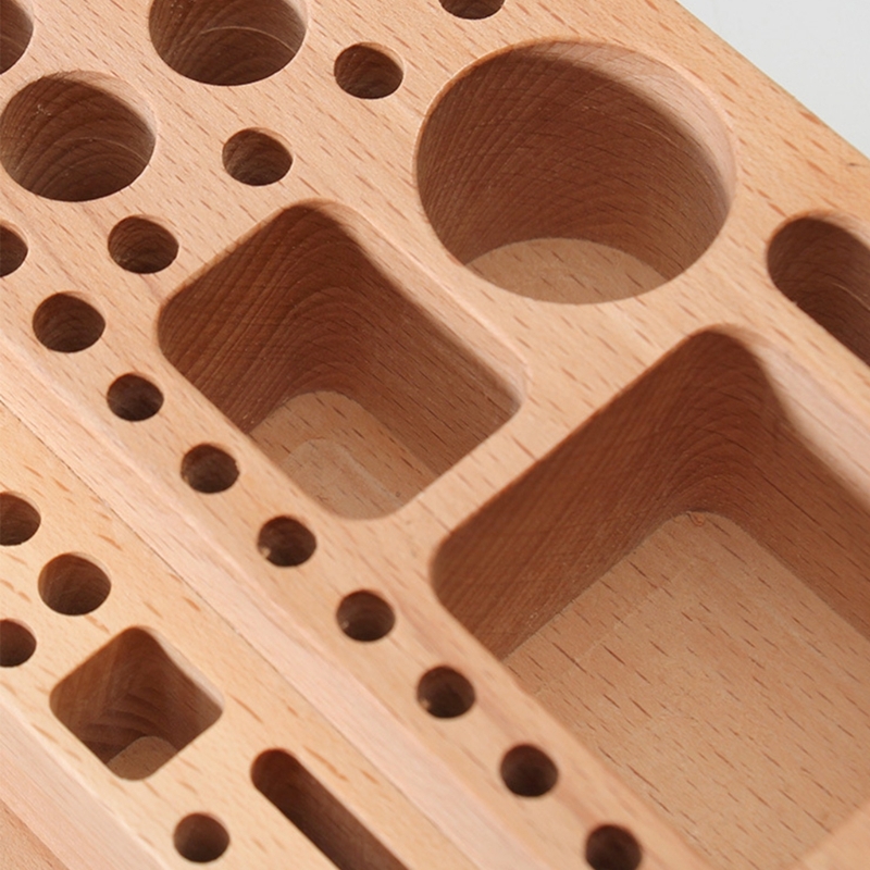 lanema Beechwood Craft Organizers Storage Rack for DIY Tool Workshop Use