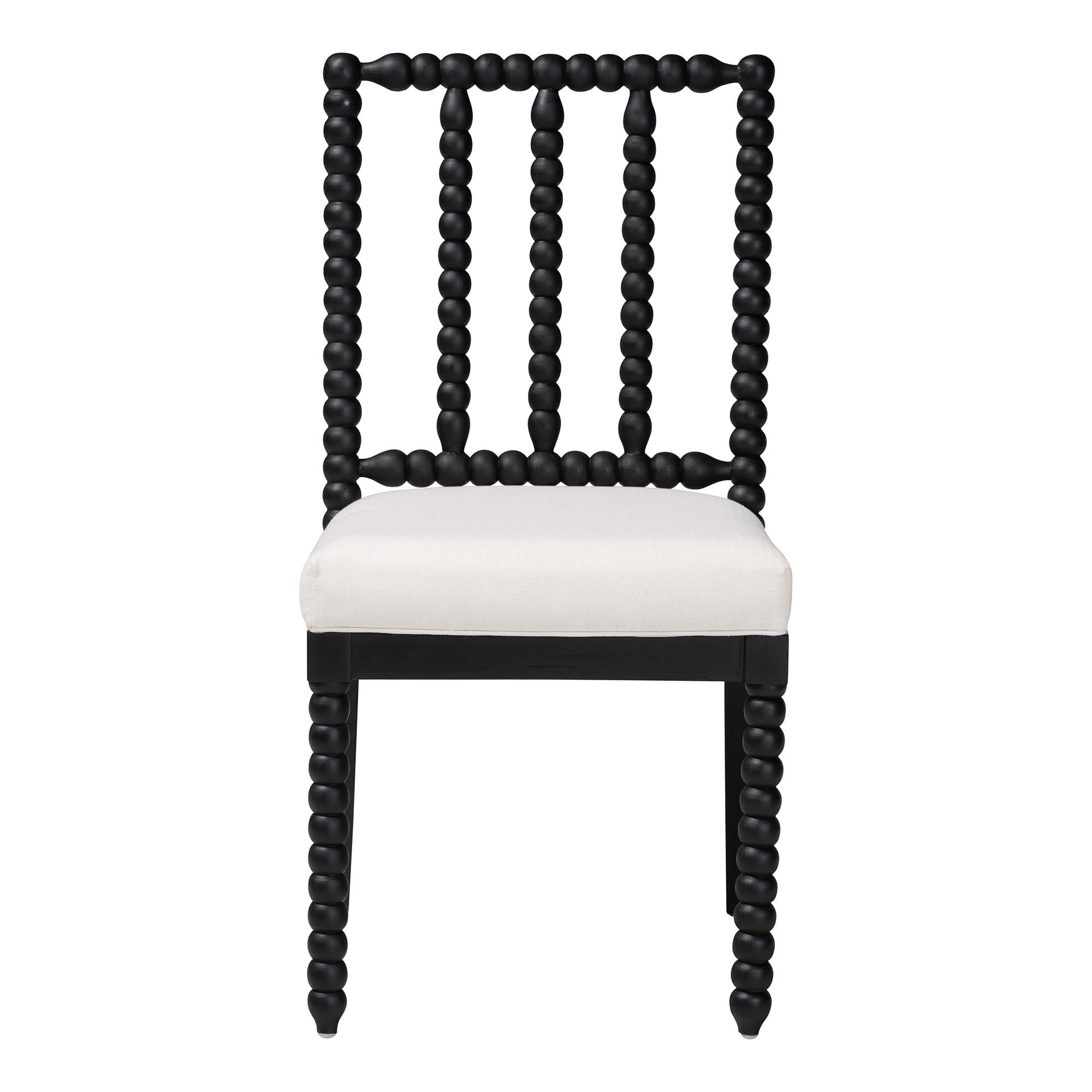 bali & pari Deya Traditional Dining Chair, Dining Height, Black