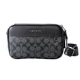 thumbnail image 1 of Neceser Coach Hombre Gris Oxford Con Logos Negros, 1 of 6