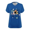 thumbnail image 3 of Generic Women's Plus Size Short Sleeve Tee Shirt V Neck Basic Ladies Loose Fit T Shirt, 3 of 3