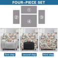 thumbnail image 5 of Yuyamidu Rose Reclining Chair Covers 4 Pieces Soft Recliner Sofa Slipcovers with Pocket Non Slip Lazyboy Covers Couch Chair Cover for Living Room Bedroom Gift for Holiday, 5 of 8