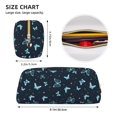 thumbnail image 3 of Uemuo Beautiful Butterflies Printed Leather Pencil Case, Pencil Pouch, Portable Pencil Bag, Pen Case for& Office, 3 of 7