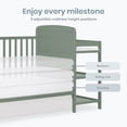 thumbnail image 6 of Dream On Me Anna 3-in-1 Convertible Crib with Changing Table Meadow Green, Changing Pad Included Converts from Baby Crib to Toddler Bed, Day Bed and Kids Sofa, 6 of 10