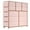 pink, variant on 12-Drawer Fabric Dresser with Side Pockets & Hooks – Sturdy Steel Frame, Wooden Top, Easy Pull Handles – Tall Storage Chest for Bedroom, Closet, Entryway – Black Willow, Black Willow Wood