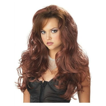Auburn Seductress Wig Adult Costume