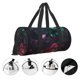 thumbnail image 3 of Easygdp Red And Green Carnation Bolsa de Viaje, Bolsa de Mano, Bolsa de Gimnasio, Bolsa de Equipaje para Viaje, 3 of 6