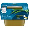 Gerber 1st Foods Green Bean Baby Food, 2.5 oz Tubs, 2 Count