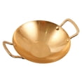 thumbnail image 1 of Wok de doble mango de acero inoxidable para el hogar, olla de cocina para acampada, utensilio de cocina, 1 of 6