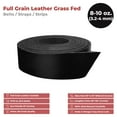 thumbnail image 2 of ELW Grass Feed Leather 8-10 oz. 3-4mm 1.5"x60" 3.8x152.4cm Black Full Grain Cowhide Belt Blank, Straps Tooling, Holsters, Saddle Bags, Knife Sheaths, Furniture Accent, Restoring Chairs, 2 of 8