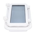 thumbnail image 4 of Spptty Boat Portlight Rectangle Portlight Tempered Glass Opening Window For Marine Boat Yacht RV White 15-3/4 X 7-7/8in, 4 of 8