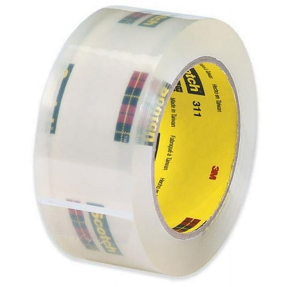 2 in. x 110 yds. Clear 3M- 311 Carton Sealing Tape - Clear - 2 in. x 110 yds.