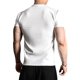 thumbnail image 3 of Ceisia Athletic Fit German Velvet T-Shirt Men's High Stretch Short Sleeve Training Top White XXXL Gifts, 3 of 8