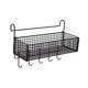 thumbnail image 4 of Cesta de almacenamiento colgante para mesita de noche, multifuncional, 14,17 x 5,91 x 5,51 pulgadas, organizador para Negro con ganchos, 4 of 7