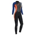 thumbnail image 2 of Traje de baño de cuerpo completo Traje de buceo Traje de neopreno Manga larga Cremallera trasera para mantener el calor para bucear con esnórquel Depo S Macarena Traje de neopreno para mujer, 2 of 8